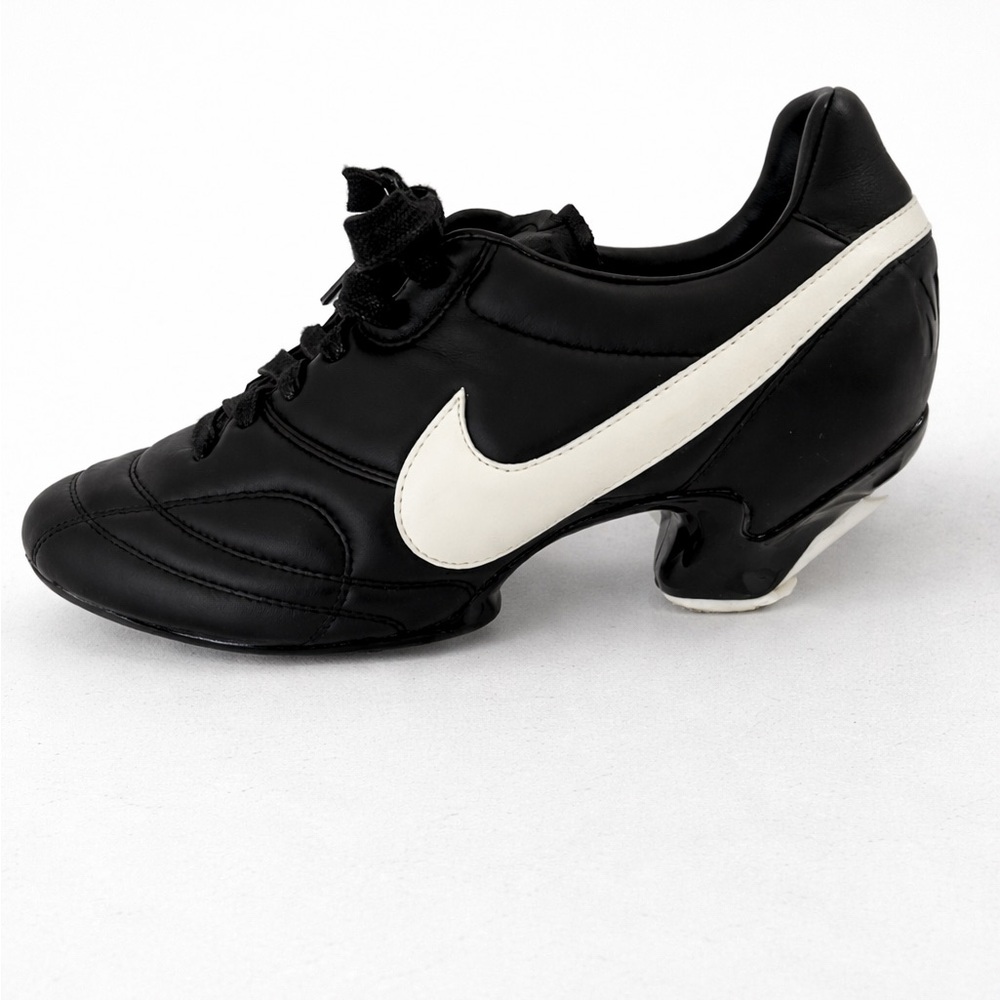 Nike Comme des Garçons x Premier Sneaker Kitten Heels Black Sail size 8/39